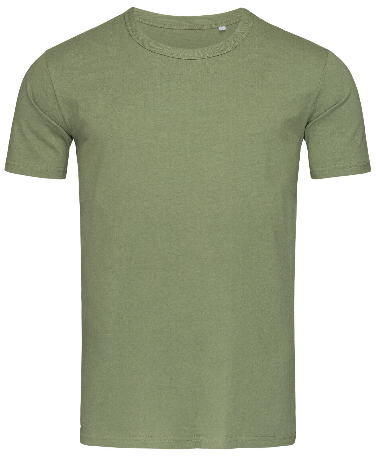 Plain Cotton ARMY KHAKI MILITARY FATIGUE GREEN Slim Fit Fitted T-Shirt ...