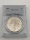 1879 Morgan Silver Dollar MS65 PCGS- FROSTY WHITE!
