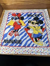 VTG NOS 1989 Disney’s Mickey Minnie Mouse Handkerchief Bandana Woronowicz USA Md