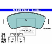 Ate BremsbeläGe 13.0470-3994.2 BremsklöTze FüR CitroëN Berlingo Kasten M_