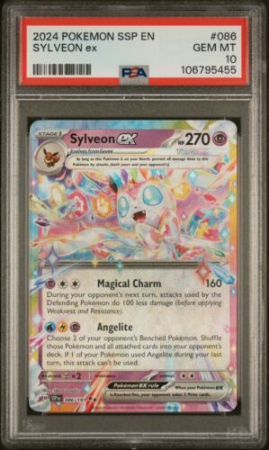 2024 Sylveon ex 086/191 Pokemon TCG Surging Sparks - PSA 10