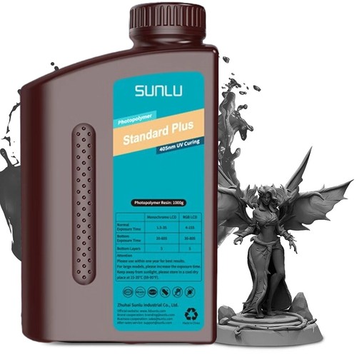 SUNLU ABS-Like / Standard / 14K / Zmywalny w wodzie / Prany w wodzie-ABS / PA-Like Żywica 1KG - Zdjęcie 51 z 129