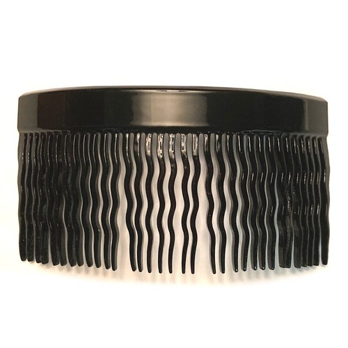 Women's Hair Side Comb Toothed Long Black / Spotted Tortoise Fashion Accessory - Picture 10 of 13