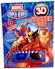 MARVEL SUPER HEROES 3D Sticker Fun - 6 Super Scenes  Profiles Over 80 Stickers