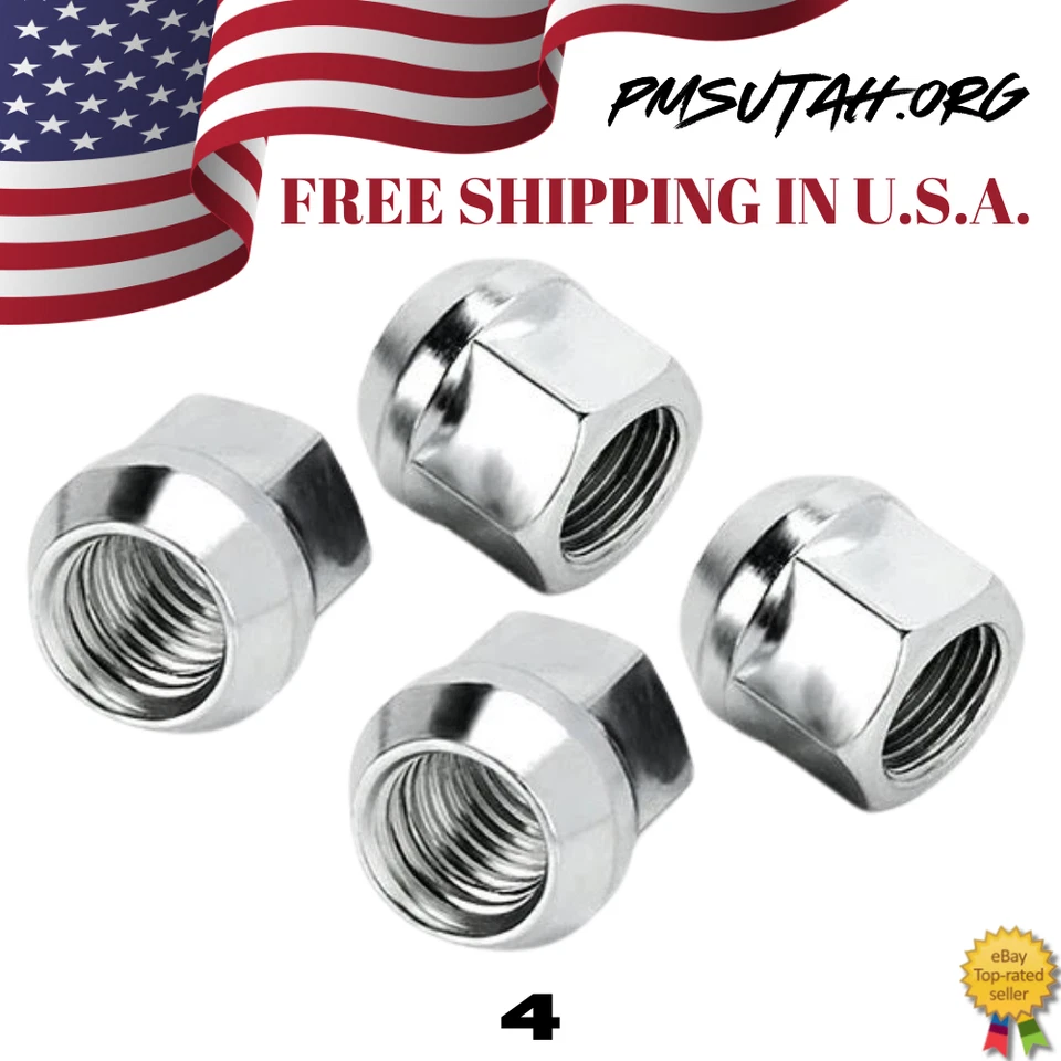 4 tuercas bellota 12 mm x 1,25 mm paso de rosca cromado UTV ATV Kawasaki Teryx 4 800 Foto 2 de 4