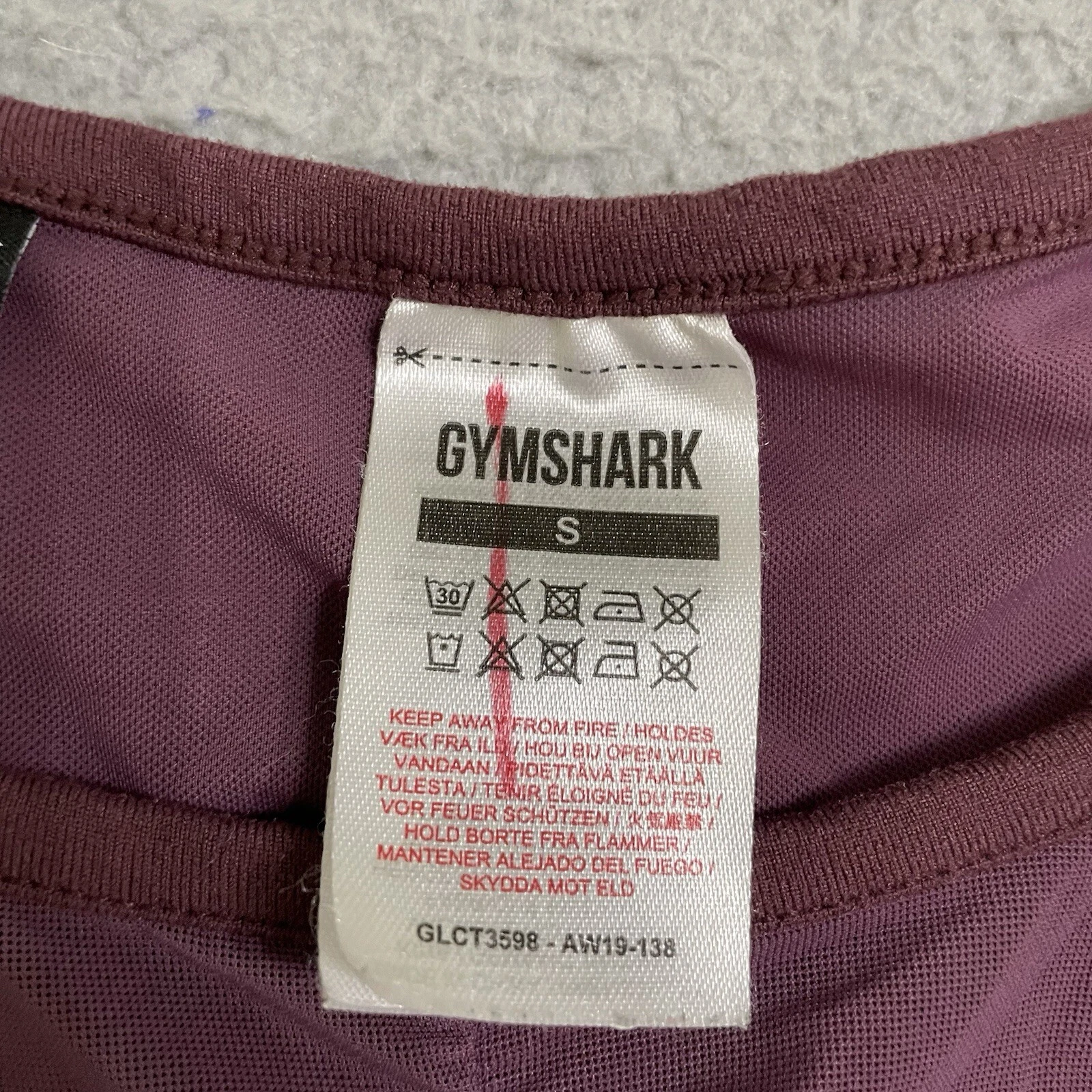 gymshark crop top aura ruched mesh long sleeve thumbholes shirt