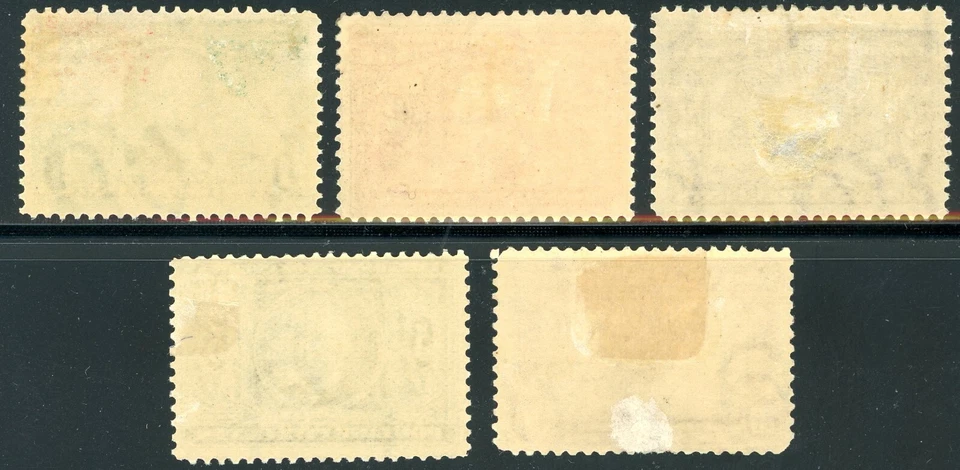 USAstamps Unused FVF US 1904 Louisiana Purchase Scott 323 - 327 OG MHR SCV $305 - Image 2 of 2