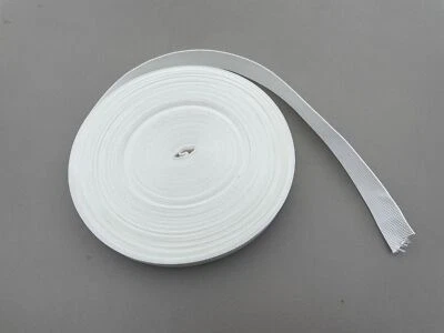 Sandbaggy 1" Flat Nylon Webbing Straps - White, 25 Yd Roll - Lightweight