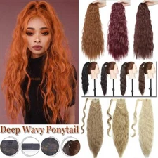 100% Natural Hair Ponytail Clip In as Real Human Hair Extensions Wrap Pony Tail