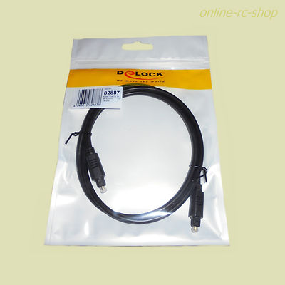 DeLOCK digitales Audiokabel Toslink 1m Kabel digital Toslinkkabel Port