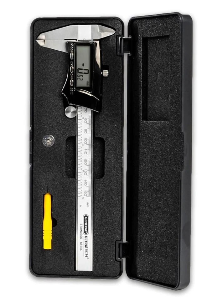 General Tools 6" Digital Caliper Stainless Steel NEW SEALED SAME DAY SHIP 146-7 - Image 4 of 4