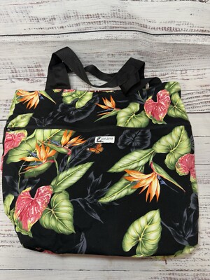 Local Design Made in Hawaii USA Reversible Large Shoulder Bag Tote