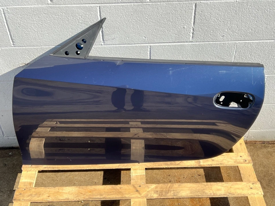 BMW Z4 ROADSTER E85 2003-2008 panel de carcasa de puerta del lado del conductor izquierdo azul OEM Foto 2 de 4