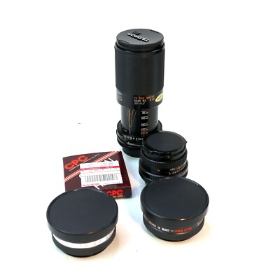 Tamron 80-210mm F/3.8-4.0 CF Tele-Macro Zoom MF Lens for Canon FD + 3 lenses