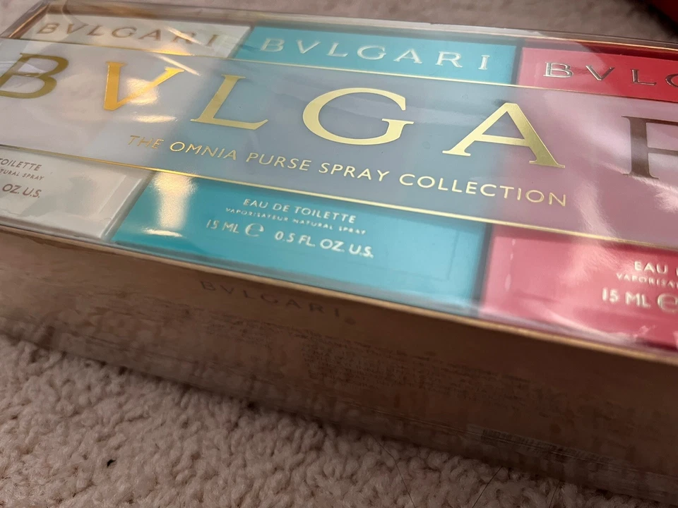 Nuevo BVLGARI The Omnia Monedero Colección 3 Piezas Precintado Gran Regalo Foto 3 de 4