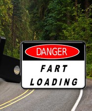 Funny Danger Fart Loading New Trailer Hitch Cover Plug