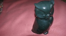 Alte große Keramik Eule Schwarz Gr. ca.30 x 17 cm