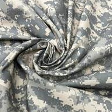 1 Yard ACU Universal Green CAMO NYCO Fabric Light Weight OEM