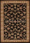 <!--F#f_0-->Traditional Floor Rug Carpet Mat Soft Plush Pile Floral Design Black Non-Skid<!--F/-->