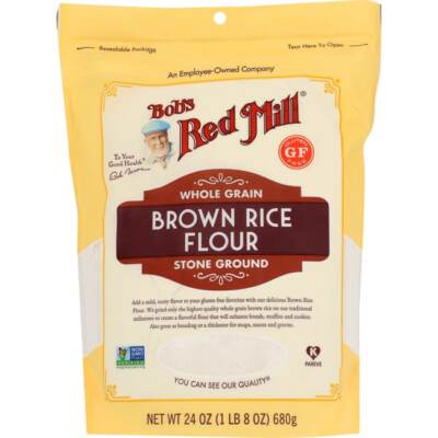 Bob's Red Mill Whole Grain Brown Rice Flour 24 oz Pkg
