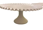 Vtg Fenton Large Milk Glass Cake Stand Hobnail Easter Holiday Wedding Decor