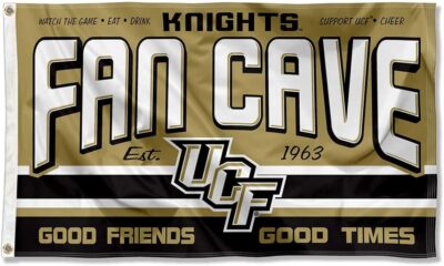 Central Florida Knights Fan Man Cave Banner Flag black 
