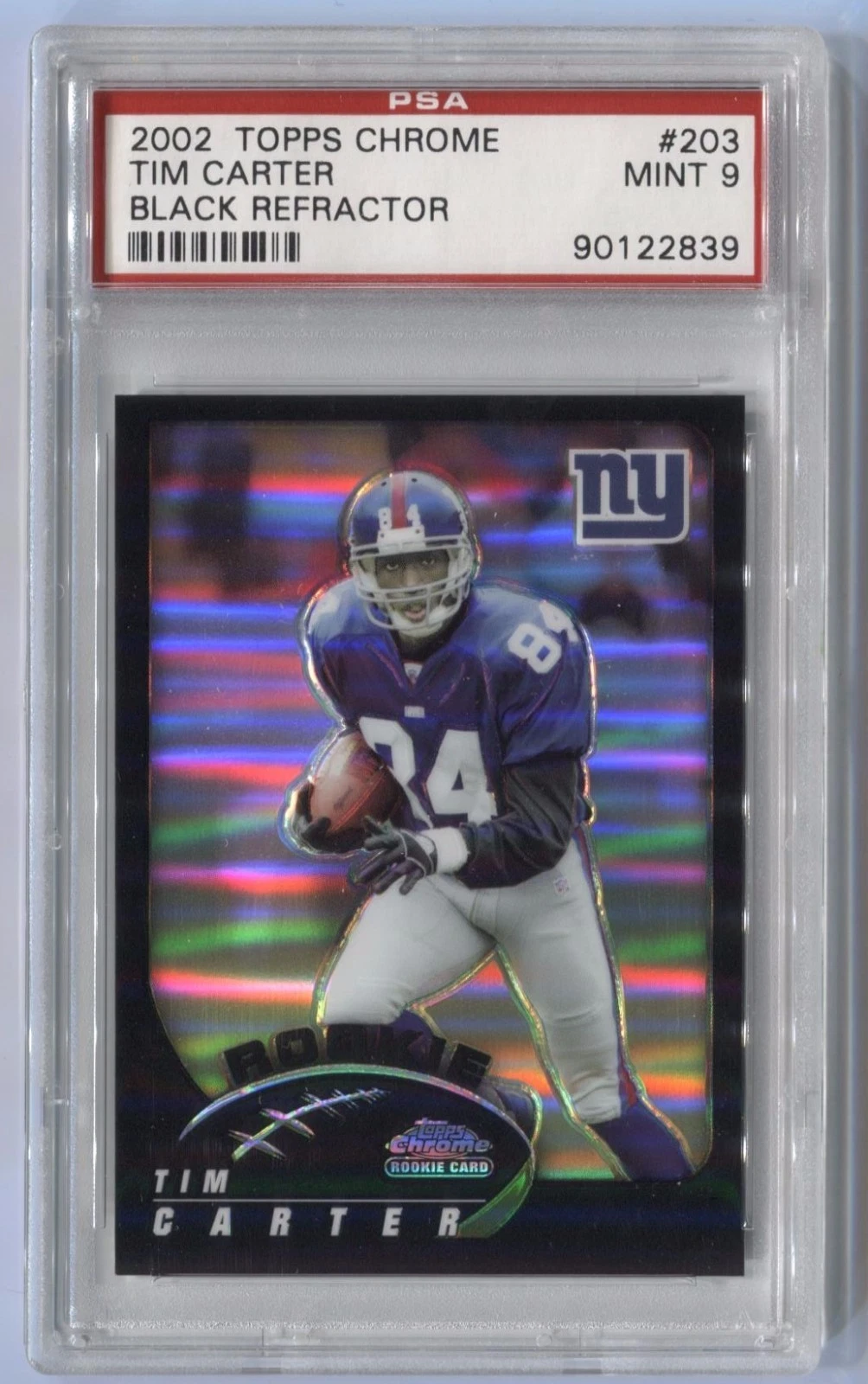 Tim Carter Topps Chrome #203 Black Refractor