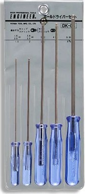 ENGINEER BALL POINT HEX DRIVER 5 PICES SET (1.5-4mm) DK-03 MADE IN ...