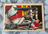 1966 Topps Batman, Printed in UK, Black Bat on Pink back # 5