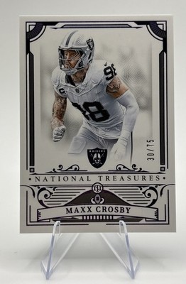 2025 Panini National Treasures #51 Maxx Crosby Las Vegas Raiders Football /75