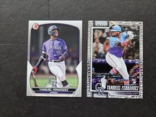 Yanquiel Fernandez 2026 Topps Spring Training Foil & 2023 Bowman Paper Prospects