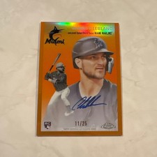 Charles LeBlanc RC Auto Card 2023 Topps Chrome Platinum Baseball 11/25 Used
