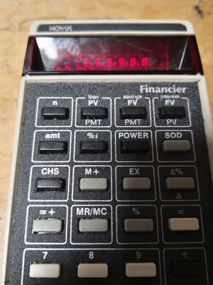 collection vintage 1970s Novus 6020 Financier Calculatrice - Photo 1/4