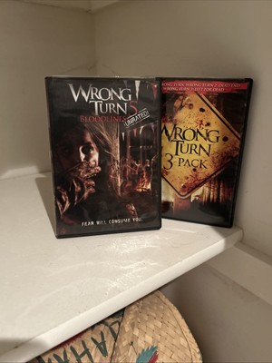 Wrong Turn 3 Pack + Wrong Turn 5 Bloodlines DVD Set 3 Disc Total