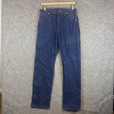 Vintage Wrangler Jeans Mens 30x32 Blue 13MWZ Cowboy Cut Western Rodeo Dark Wash