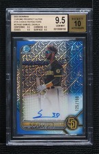 2022 Bowman Chrome Prospect HTA Choice Refractor Samuel Zavala BGS 9.5 Auto 0ok8