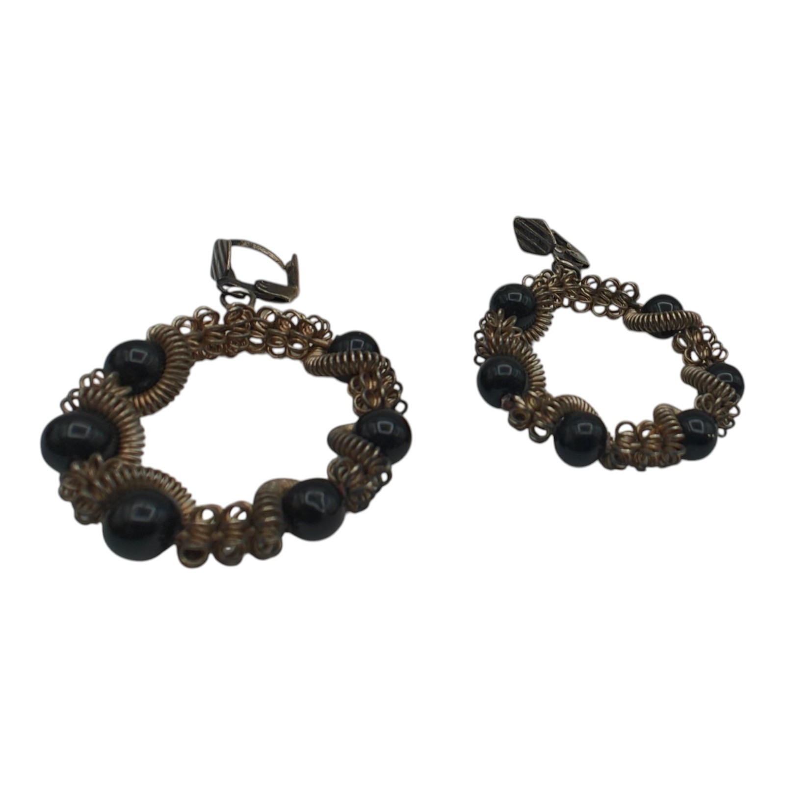 Silver Wire Handmade Dangle Earrings - image 2