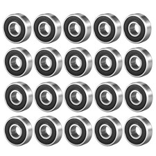 20Pcs 608-2RS Ball Bearings Double Sealed 8mmx22mmx7mm High Carbon Steel