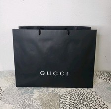 GUCCI XL Empty Shopping Bag Black L19" W6.75" H14.25"