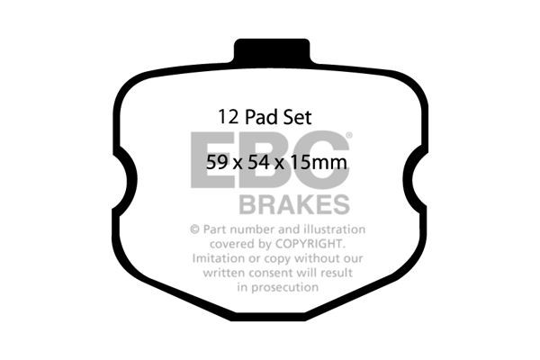 EBC PD02KF176 HIGH PERFORMANCE BRAKE KIT Front
