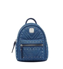 MCM Rucksack NEU denim Mini Nieten Backpack Jeans Limited Edition sold out!✨