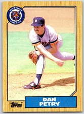 1987 Topps Dan Petry #752 Detroit Tigers
