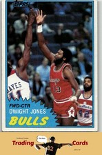 1981-82 Topps #MW68 Dwight Jones Chicago Bulls Basketball Card VG Wrinkle