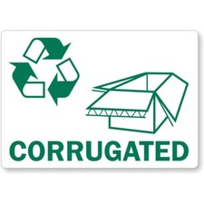 Corrugated Aluminum Weatherproof Sign b00831