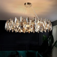 Modern LED Kristall Kronleuchter,Luxury Large Ceiling Pendant Light Fixtures
