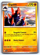 gigalith pokemon card value RarityIllustration Rare Hit Points170 HP Fighting Revenge Cannon (20x) This attack does 20 damage for each damage counter on all of your Benched Fighting Pokmon. 2025 Pokemon Wht En-white Flare