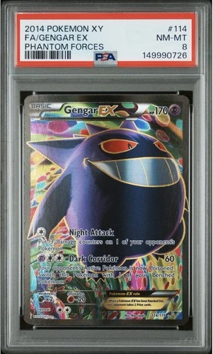 2014 POKEMON XY PHANTOM FORCES #114 FA/GENGAR EX PHANTOM FORCES