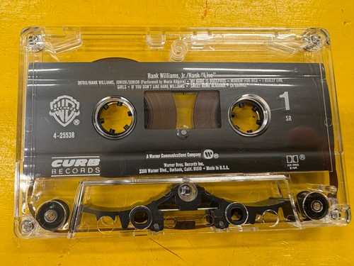 Hank Live cassette tape Hank Williams Jr Classic country music Bocephus - Imagen 4 de 8