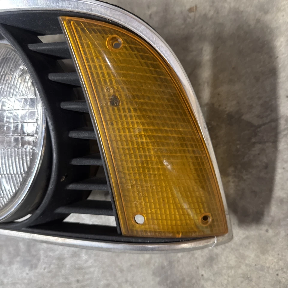 Luces delanteras BMW E23 Euro OEM *Solo piezas* 733i 735i LHD con parrillas intermitente Foto 4 de 4
