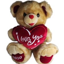 Dan Dee Collector  s Choice Plush Teddy Bear 18  I Love You Red Heart 2010 New
